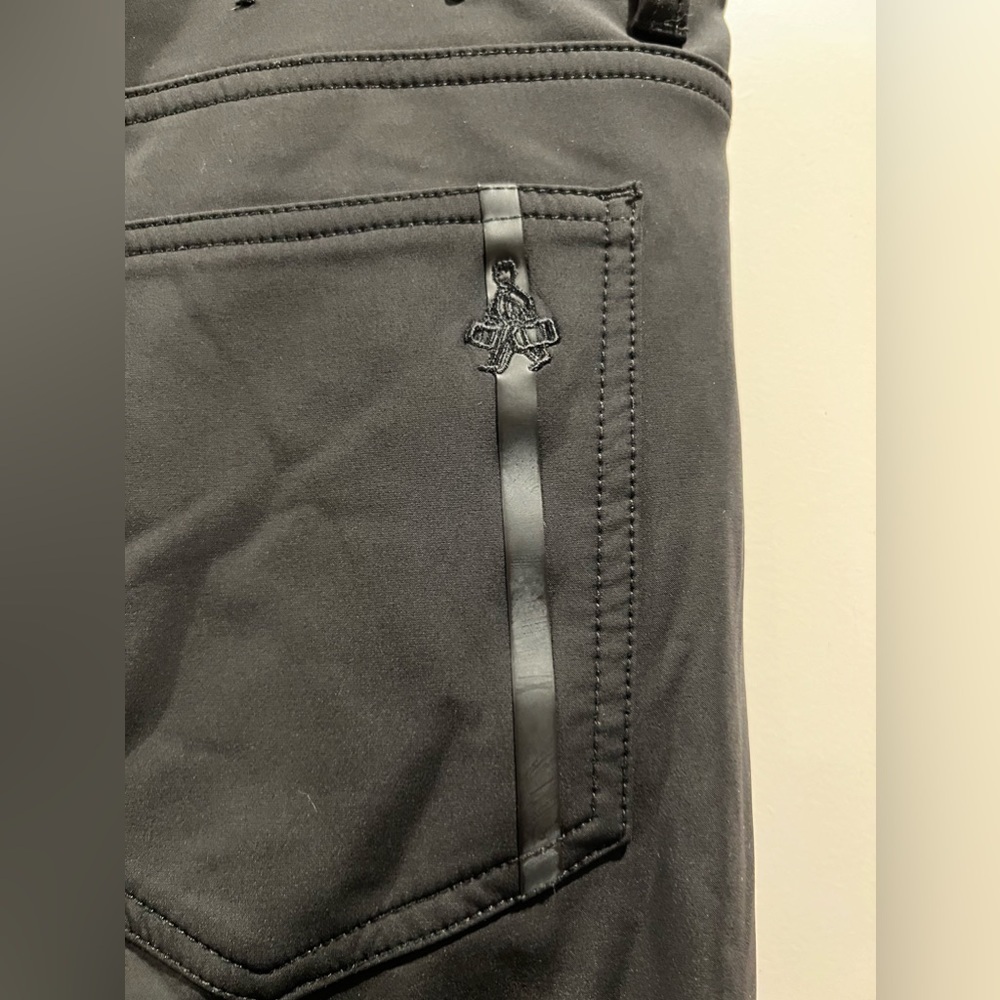 Prada Straight Leg Black Fleece Lined Trousers Size 35 - Picture 3 of 8